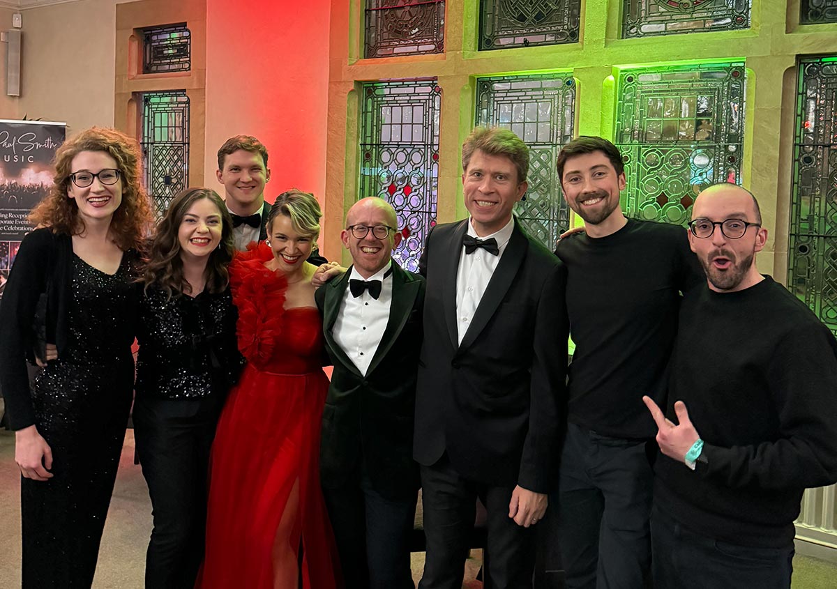 We celebrated with a post-show hangout in Mike’s room where Mike perfected the art of making a White Russian in a Travelodge mug.