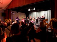 Live band performing swing and soul music for a party in Buckinghamshire