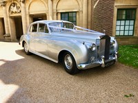 Classic car at a wedding reception at Eltham Palace, London