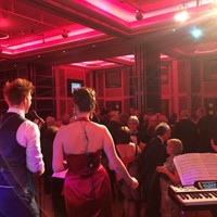 Function band performing for a charity ball in London