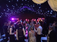 Live party band at a wedding reception at Creslow Manor, Buckinghamshire