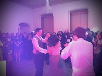 First dance with live music at Norfolk wedding reception
