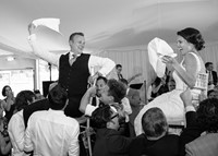 Live band performing at a Jewish wedding reception at The Elvetham, Hampshire
