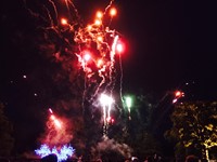 Fireworks for a Jewish wedding at The Elvetham, Hampshire