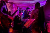 Swing and soul band performing live music for a wedding reception in Worcestershire
