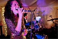 Wedding singer performing live swing and soul music