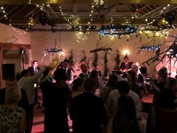 Live band performing swing and soul music for a wedding reception in Norfolk