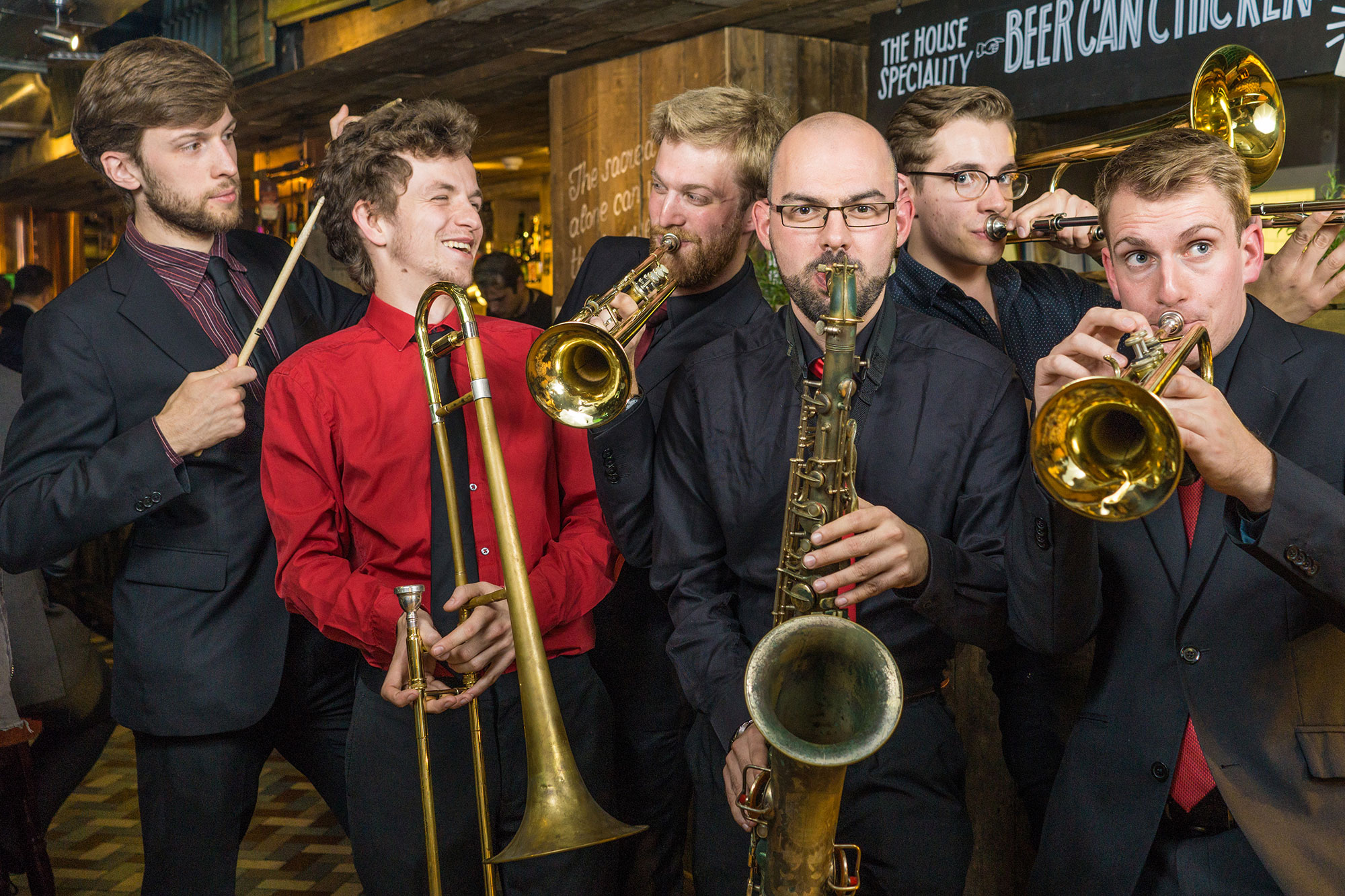 Get Brassy - acoustic brass band performing funky covers of pop and disco hits