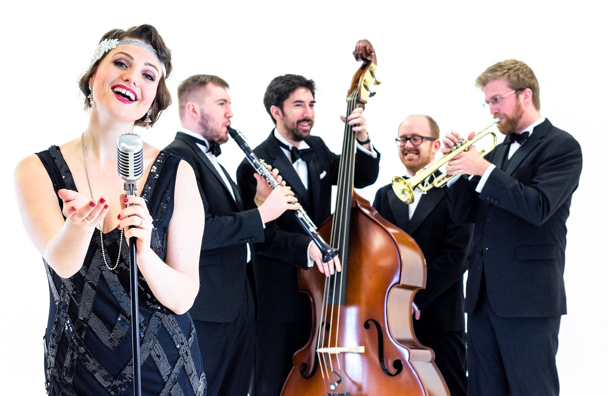 The Lady Gatsby Jazz Band - 1920s band performing jazz, swing and vintage covers of pop songs for a speakeasy celebration