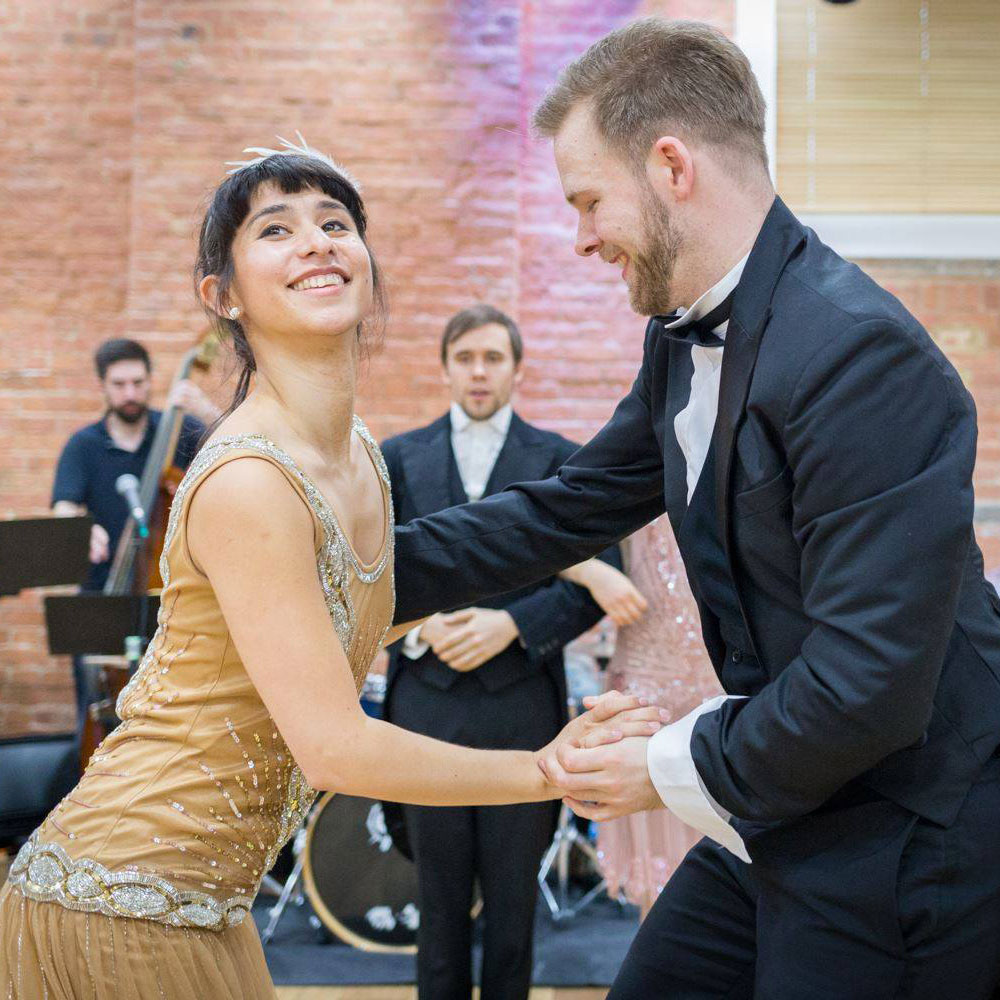 The Vintage Swing Collective - our collaboration with fantastic Lindy hop and Charleston dancers, great at getting your guests on the dancefloor