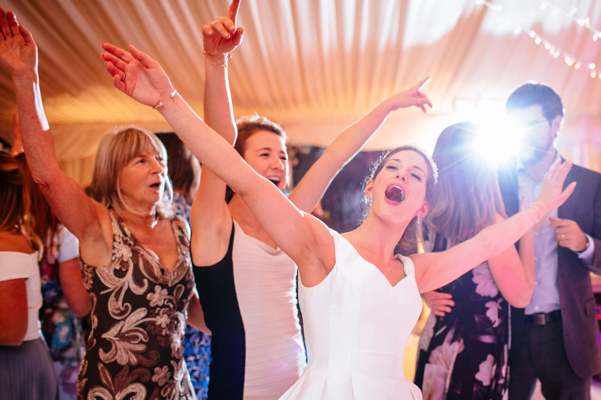 Down for the Count's swing, soul and pop function band performing at a wedding reception in Surrey