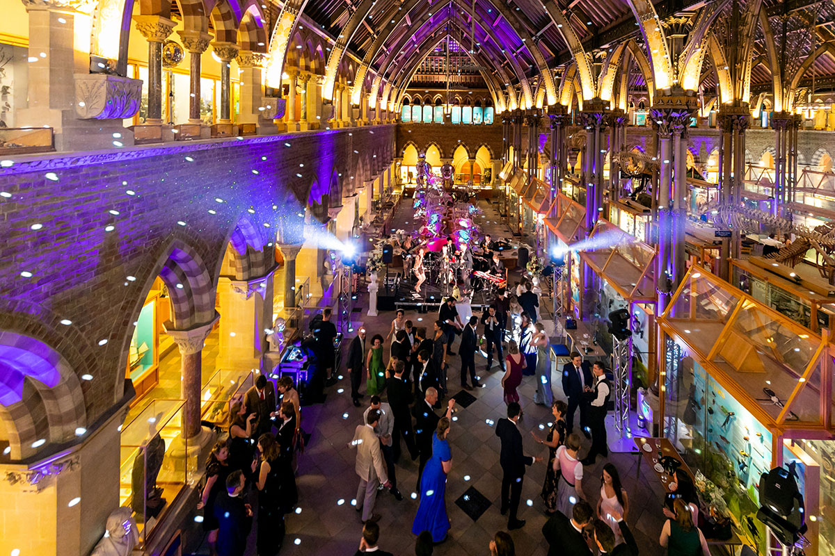 Down for the Count's swing, soul and pop function band performing at a wedding reception in Oxfordshire