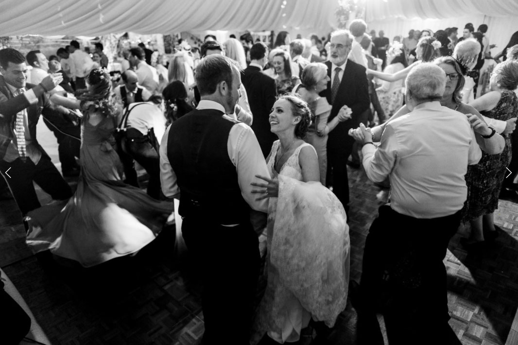 Down for the Count's swing, soul and pop function band performing at a wedding reception in Worcestershire