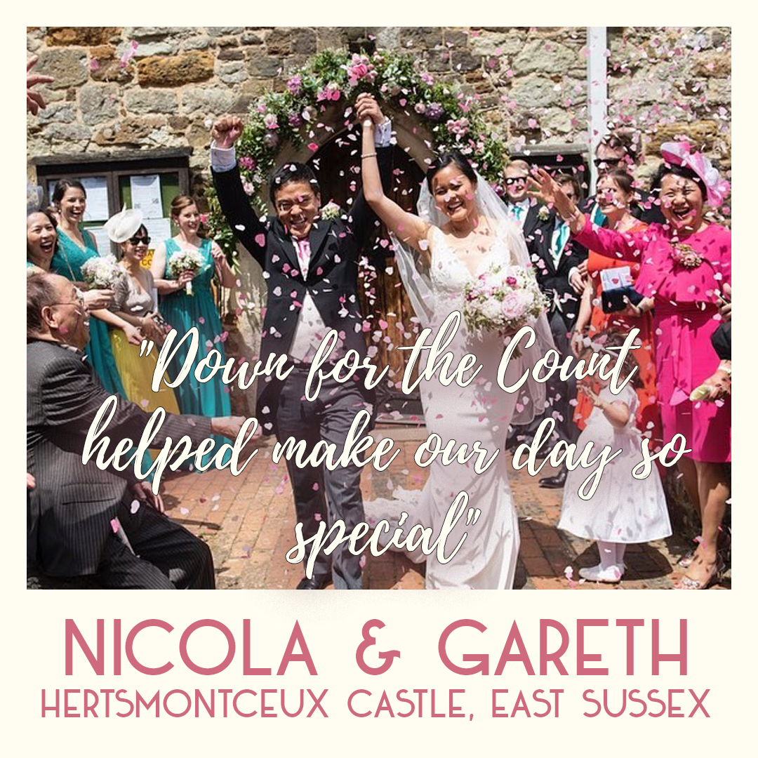 Wedding band reviews for Down for the Count - the UK's top swing, soul and pop band for hire for wedding receptions