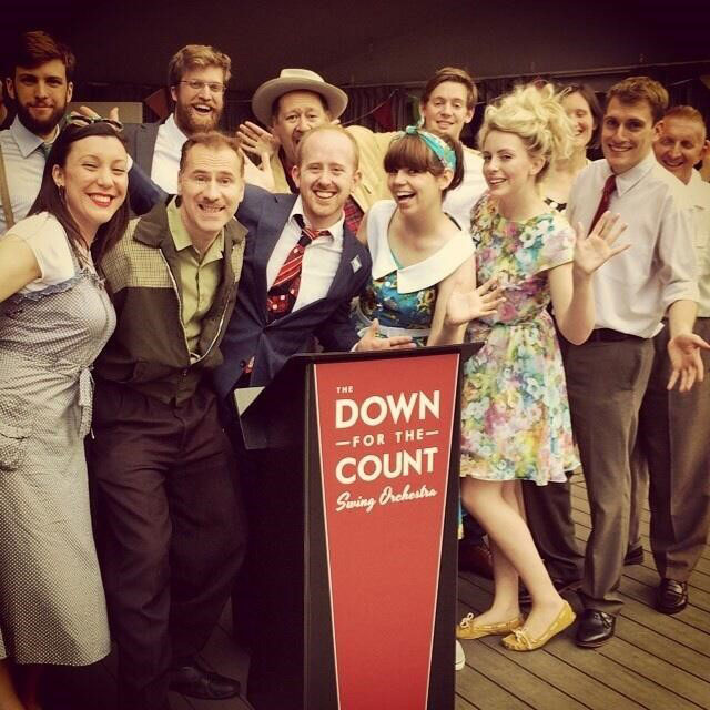 Our first time meeting The Jive Aces at a swing dance event in London