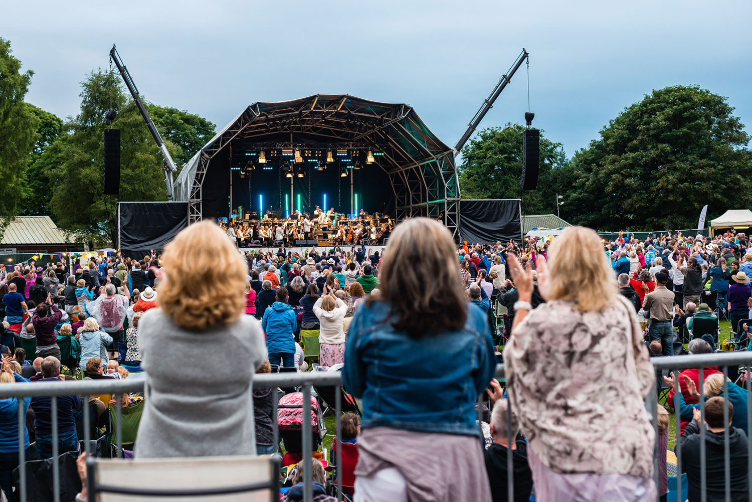 Down for the Count swing and soul band support The City of Birmingham Symphony Orchestra feat. Strictly Come Dancing's Lance Ellington at Concerts in the Park, 2018
