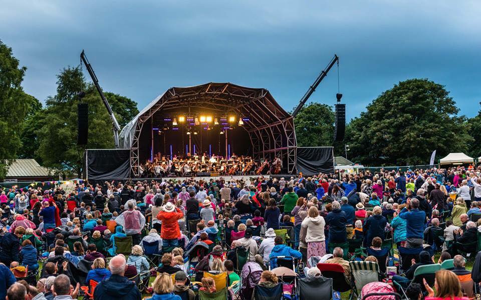 Down for the Count swing and soul band support The City of Birmingham Symphony Orchestra feat. Strictly Come Dancing's Lance Ellington at Concerts in the Park, 2018