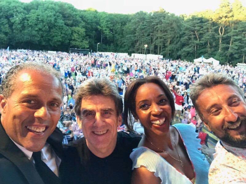 Down for the Count swing and soul band support The City of Birmingham Symphony Orchestra feat. Strictly Come Dancing's Lance Ellington at Concerts in the Park, 2018