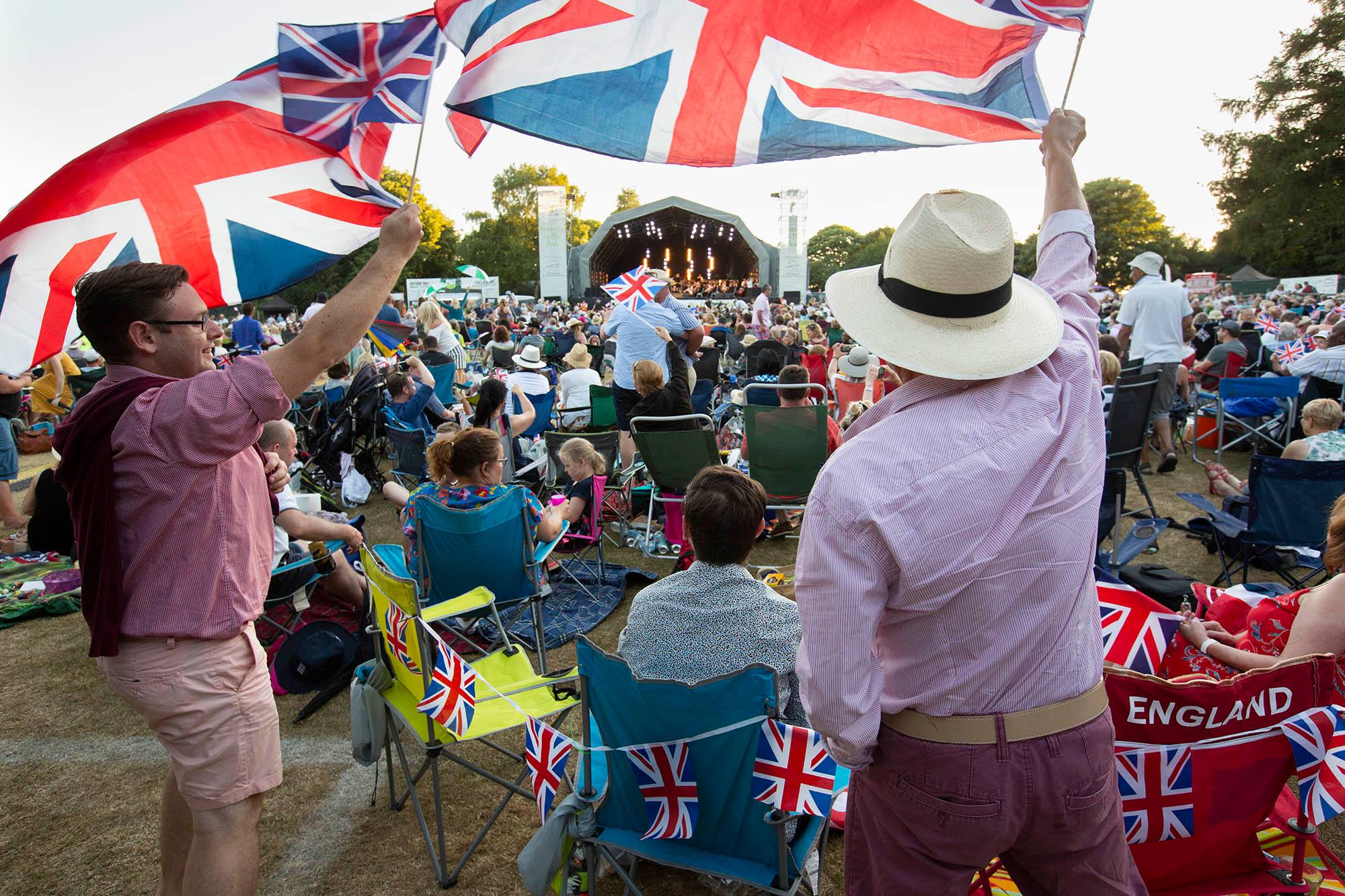Down for the Count swing and soul band support The City of Birmingham Symphony Orchestra feat. Strictly Come Dancing's Lance Ellington at Concerts in the Park, 2018