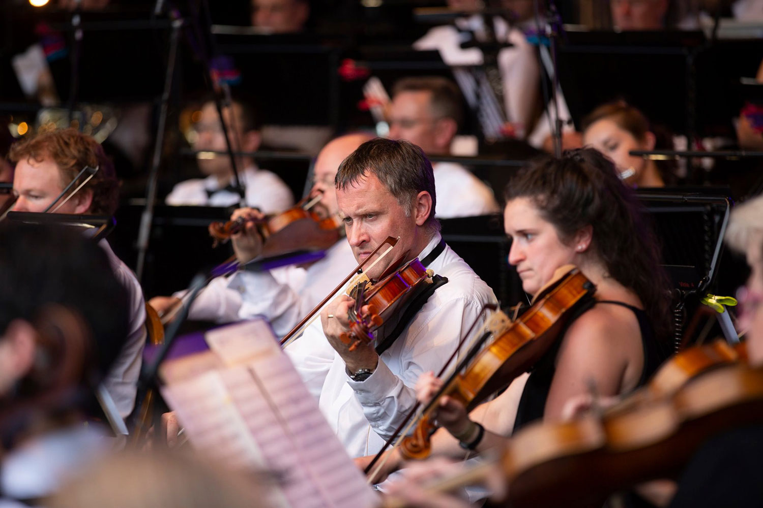Down for the Count swing and soul band support The City of Birmingham Symphony Orchestra feat. Strictly Come Dancing's Lance Ellington at Concerts in the Park, 2018