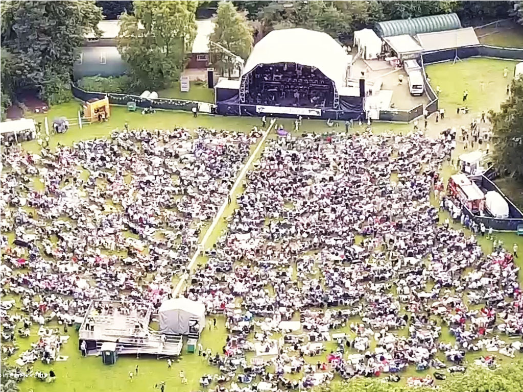 Down for the Count swing and soul band support The City of Birmingham Symphony Orchestra feat. Strictly Come Dancing's Lance Ellington at Concerts in the Park, 2018
