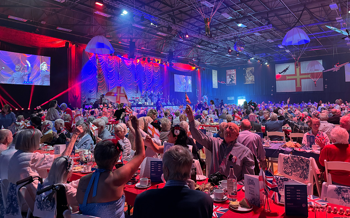 The Bluebird Belles performing at The Liberation Ball