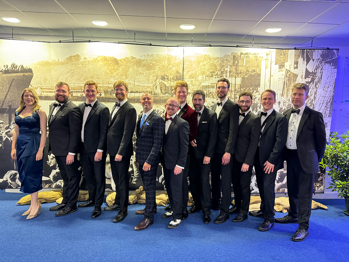 The Down for the Count All-Stars with TV personality and compère Rob Rinder