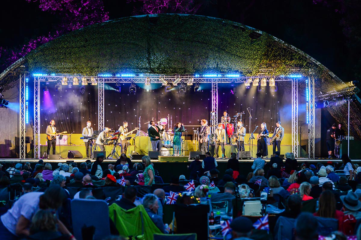 Down for the Count Soul Collective performing at Twinwood Festival