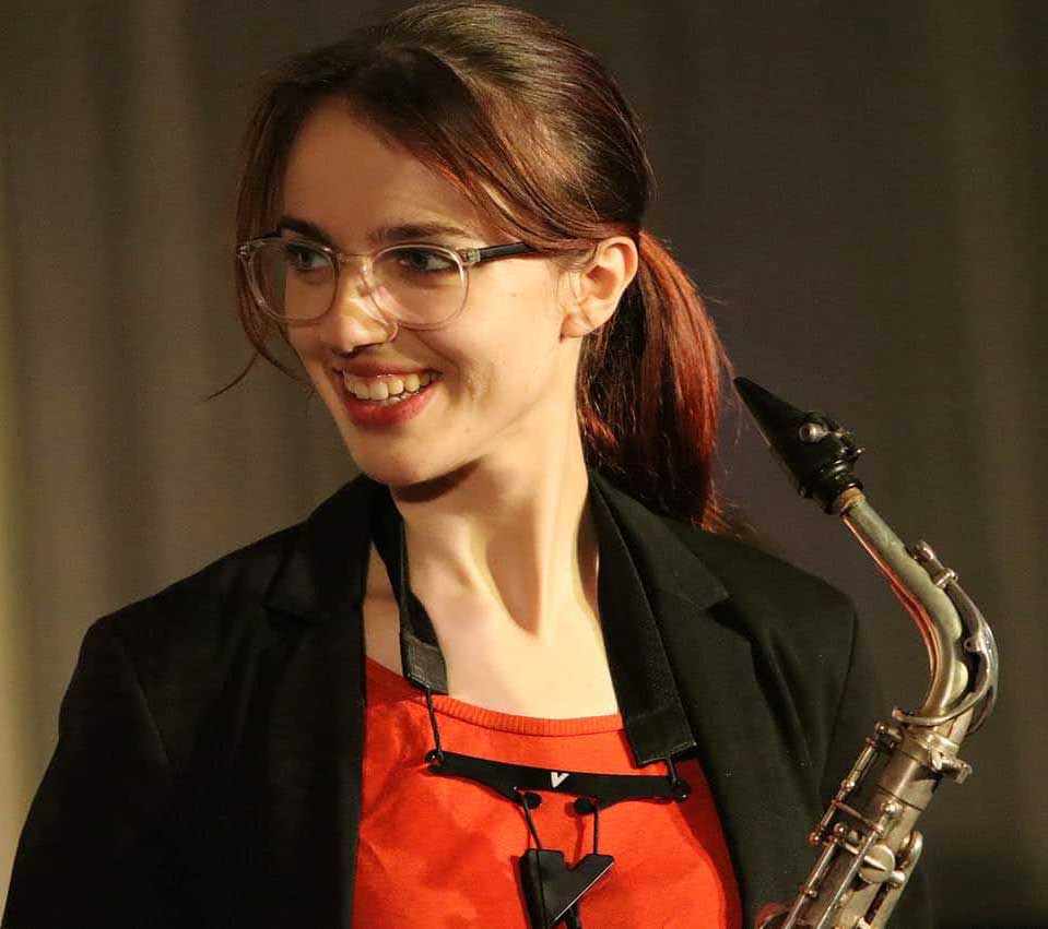 Saxophonist Alex Clarke