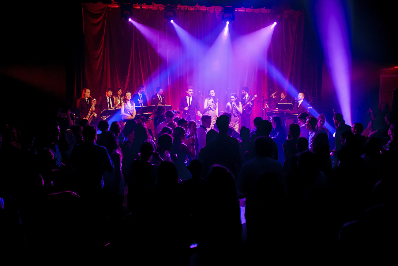 Live band Down for the Count in performance at The Tabernacle, Notting Hill, London