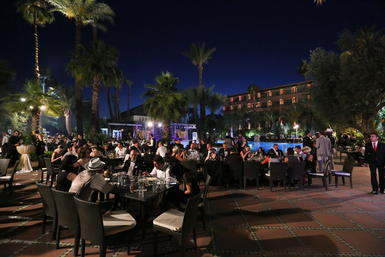 Vintage 1920s function in Marrakech, Morocco featuring live band Down for the Count